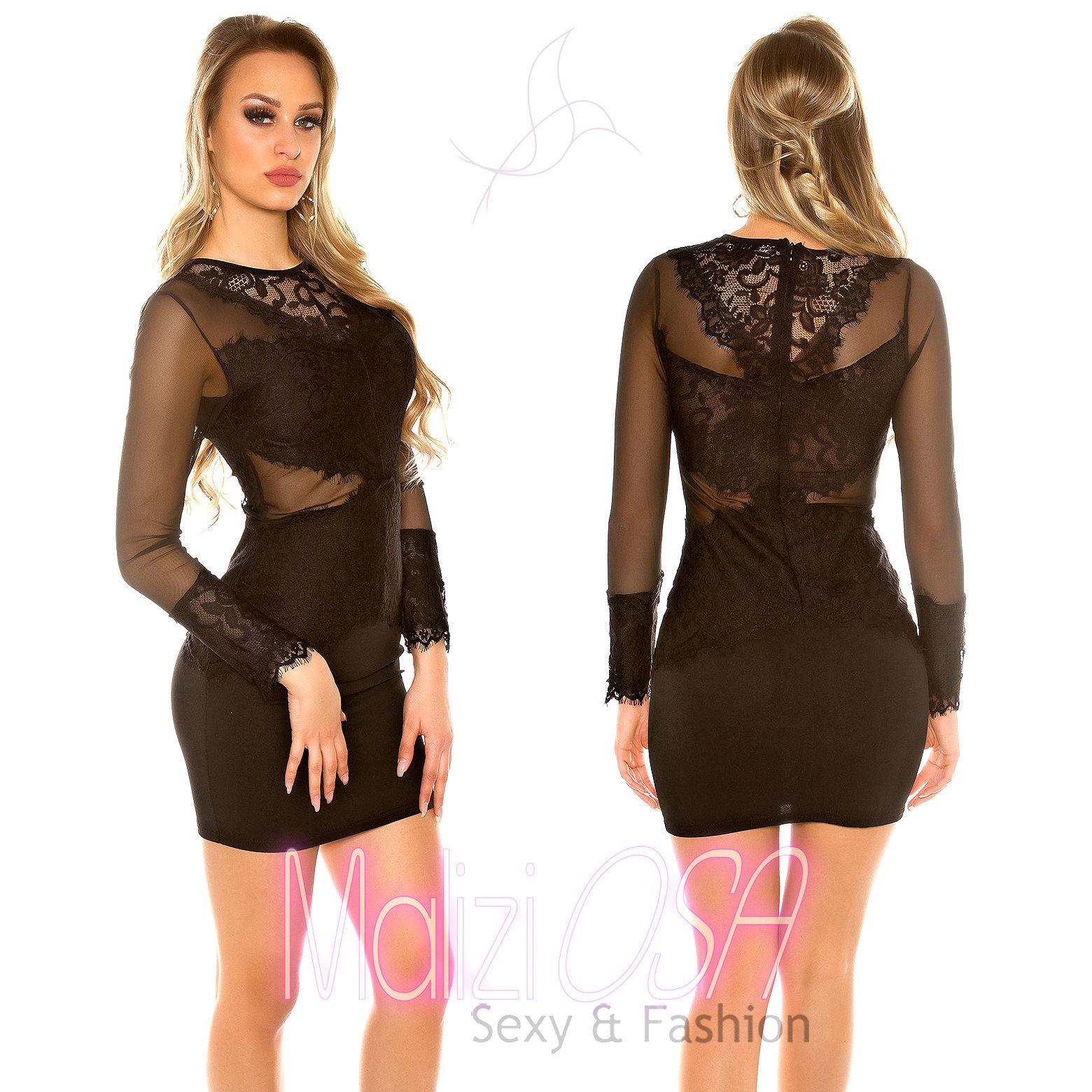 Vestito Donna Sexy Mini Abito Estivo - Tubino Corto Aderente, Senza Maniche, Per Feste E Serate, Nero/Rosso - Foto 2